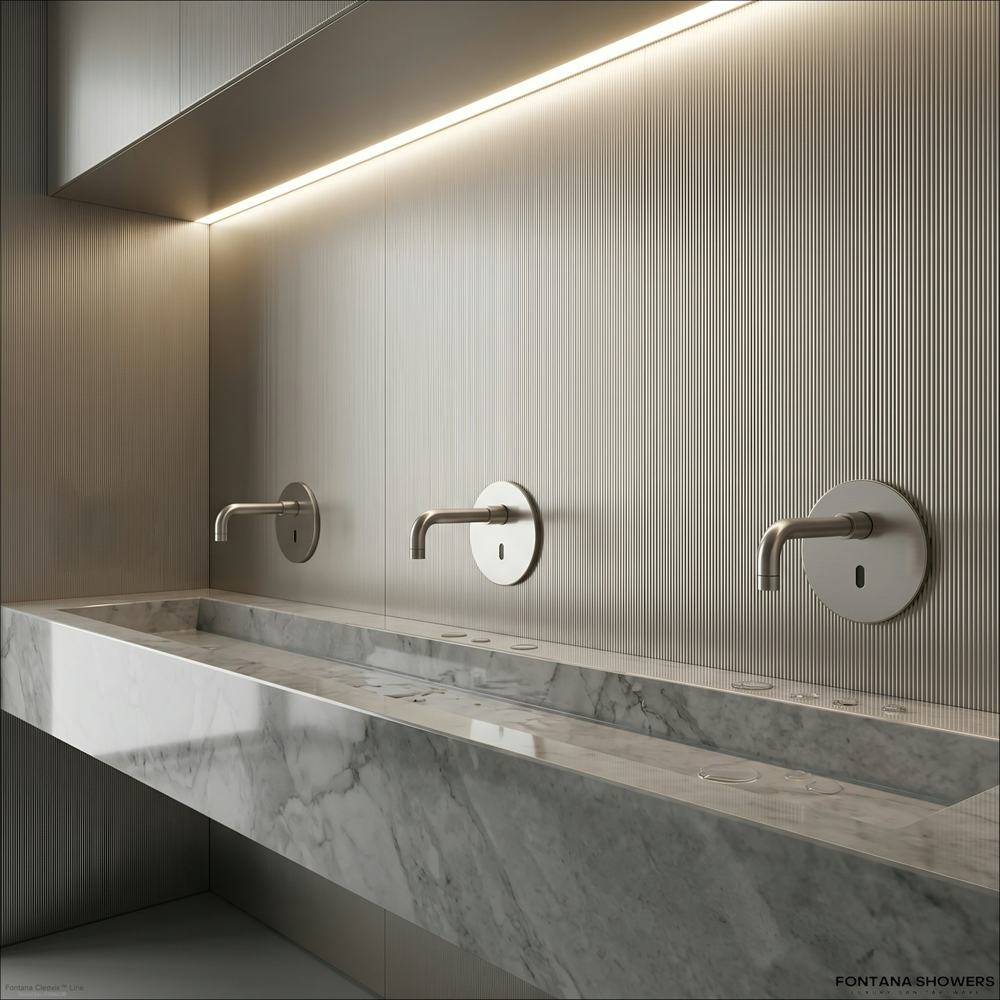 Wall mount automatic faucets for university restrooms